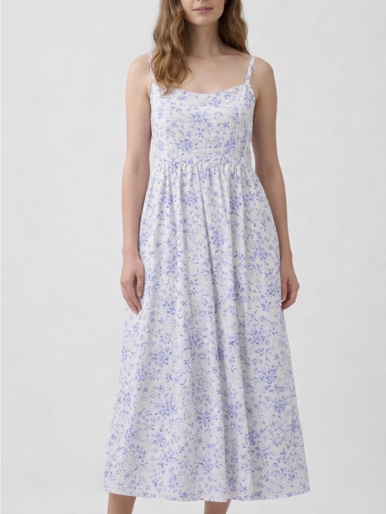 GAP Dresses & Skirts - GAP Floral Print White and Lavender Sundress